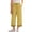 0##Yellow644, variant on Lullu Girls High Rise Cropped Pants Casual Straight Leg Loose Comfort Pants, Blue, Sizes 5-14