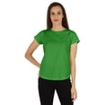 thumbnail image 1 of Inkmeso T-Shirt à Manches Courtes Uni pour Femmes Coupe Régulière Décontractée T-shirts Basiques Doux, 1 of 7