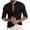 Black, variant on YYDGH Men's Button Down Long Sleeve Shirt Casual Classic Band Neck Untucked Shirt Regular Fit Solid Color Shirts