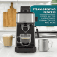 thumbnail image 2 of 4-Shot Steam Espresso Cappuccino and Latte Maker with Stainless Steel Frothing Pitcher, 2 of 5