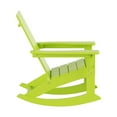 thumbnail image 4 of GARDEN Modern Plastic Outdoor Rocking Chair for Patio Porch, Lime, 4 of 9
