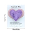 thumbnail image 3 of Purple Pocket Cards Small Item Decorations Encouragement Note Greeting Card With Message For Friend Family Coworker Gift 5.12X3.94 Inches, 3 of 7