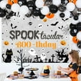 thumbnail image 2 of 86Pcs Spooktacular Boothday Party Decorations Halloween Birthday Backdrop Bat Halloween Balloon Garland Arch Kit Pumpkin Photo Background 3D Bat Wall Stickers for Halloween Birthday Party supplies, 2 of 8