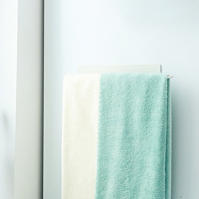 Portarrollos magnético ondulado para papel de cocina y baño (sin taladro), de hierro blanco, 30 x 6 x 6,7 cm, para ahorrar espacio en el refrigerador.