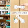 Baby Proofing Drawer Cabinet Lokcs 12pcs No Drill Child Safety locks for Drawer Cabinet with Strong Adhesive Tape