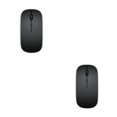 thumbnail image 2 of sweethay Ratón inalámbrico de 2,4 Ghz, apagado automático, 1600 DPI, ratón ergonómico, minireceptor USB, accesorio para PC de escritorio, No.01 2Conjunto, 2 of 6