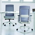 thumbnail image 3 of Eurotech Chaise de Bureau Ergonomique Réglable, Cadre Blanc Maille Grise, 3 of 5