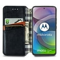 thumbnail image 5 of Étui pour Motorola MOTO G 5G à Rabat Portefeuille à Rabat Magnétique Protecteur - Noir, 5 of 5