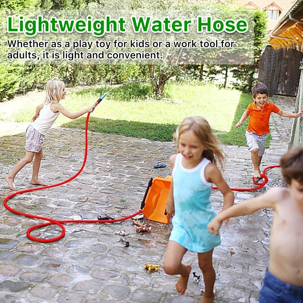 75FT Garden Hose with 3/4" Fittings, Lightweight  Water Pipe for Lawn Car Watering Plants