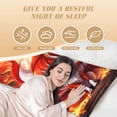 thumbnail image 2 of Yiaed Body Pillow Cover, Ultra Soft Microfiber Pillowcases, Breathable Long Pillow Case, Envelope Closure-Red Sun Flame Fox (20x54 inch)（Pillow core not included）, 2 of 5