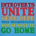 thumbnail image 3 of CafePress - Introverts Unite T Shirt - Women's Traditional Fit Dark T-Shirt, 3 of 4