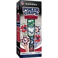 thumbnail image 2 of MasterPieces Casino Style 100 Piece Poker Chip Set - NFL Houston Texans, 2 of 6