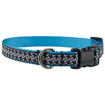 Country Brook Design® Deluxe Black & White Pinwheels Woven Ribbon on Ice Blue Limited Edition Small