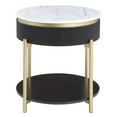 thumbnail image 3 of Furniture of America Timi Glam Wood 1-Drawer End Table in Dark Walnut, 3 of 8
