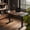 Black, Rustic brown, variant on L-Shaped Corner Standing Desk with Controller with 4 Programmable Memory Presets and 20W C-Type Fast Charging Port, 59" x 40", Black