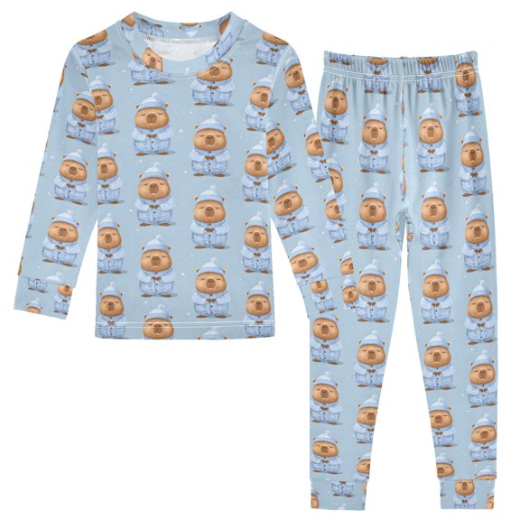 Pajama Pajama Groundhog Pattern Cute Comfortable Cotton Two-piece Pajama Set