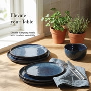 Stone Lain Mirella 12-Piece Dinnerware Set Stoneware, Blue