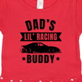 thumbnail image 3 of Inktastic Dads Lil Racing Buddy Gift Baby Girl Dress, 3 of 4