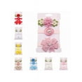 thumbnail image 3 of 3PCS Baby Girls Infant Boutique Wave Hair Flower Headband Hair Bow Band, 3 of 4