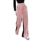 thumbnail image 2 of Txlixc Pantalones de terciopelo de piernas anchas para mujeres, pantalones elásticos casuales de cintura alta y ancha Txlixc  moda, 2 of 4