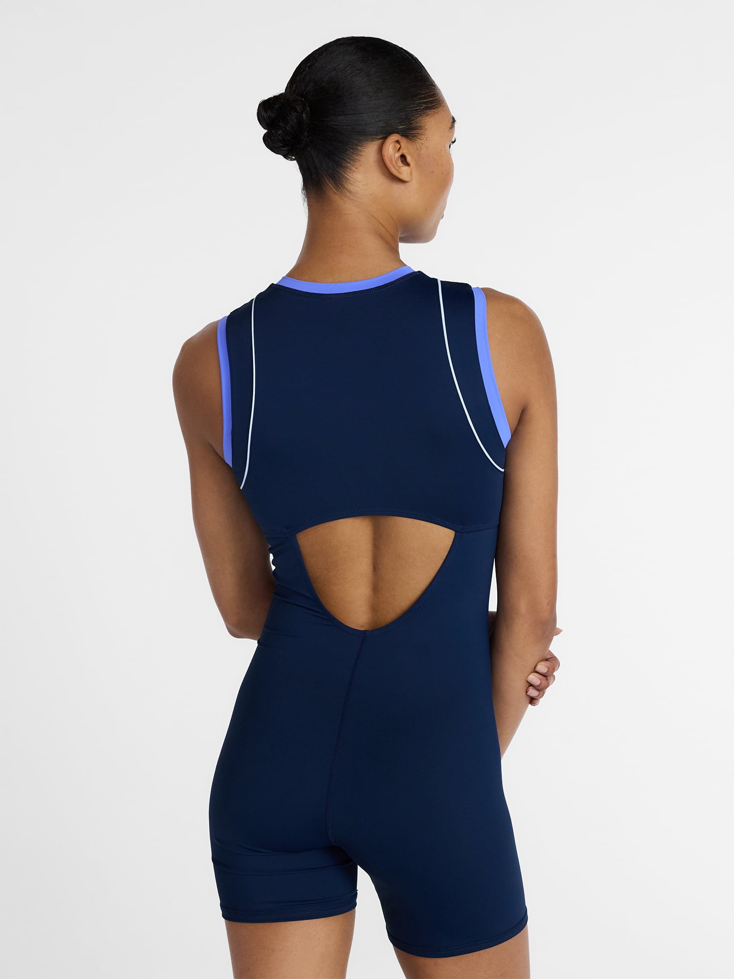 Ozark Trail Women's and Women's Plus Size Swim Romper, Size XS-3X