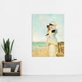 thumbnail image 2 of Palmaroli In Sight Woman Beach Binoculars Painting Extra Large XL Wall Art Poster Print, 2 of 3