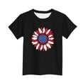 thumbnail image 4 of NAISIBABY Boys Short Sleeve Tee, Floral Graphic Soft Casual Crewneck Summer Trendy Active T-Shirt Black Size 10, 4 of 5