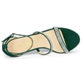 thumbnail image 4 of BLISSFUL STEP Women's Rhinestone Ankle Strap Heel Sandals, 4 of 6