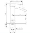 thumbnail image 4 of WELLFOR Robinets de Salle de Bain en Cascade, Robinet de Salle de Bain en Laiton Massif, Robinet de Lavabo de Salle de Bain avec Poignée Unique, Robinet de Lavabo avec Plaque de Pont, Évacuation Incluse (Noir Mat), 4 of 4