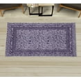 thumbnail image 1 of Abstract Area Rug with Non-Slip Backing, Pastel Design Cracked Look Modern Spot and Forms Animal Skin Inspired Art, Quality Carpet for Bedroom and Dorm Room, 2.6' x 5', Violet Blue, by Ambesonne, 1 of 3