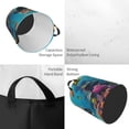 thumbnail image 2 of Fuzoiu Underwater Diving Cat Print Circular Hamper,Laundry Basket with Handle,Collapsible Laundry,Dirty Clothes Storage Basket,for Bedroom Bathroom Dorm Living Room-Small, 2 of 6