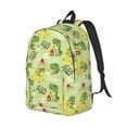 thumbnail image 2 of Daiia Cute Dinosaurs Cartoon Vintage Canvas Backpack for Men and Women ,Hiking Backpack,Travel Laptop Bag for School,Large Capacity Backpack, 2 of 8