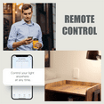 thumbnail image 4 of Mistaha Smart Home Tuya Zigbee Voice-Controlled Wall Switch with Timer Function, Remote Control, and Wide Voltage Compatibility - 3 Gang US Standard White, 4 of 6