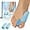 Blue, variant on Bunion Cushion Protector, 10 Packs of Bunion Corrector Pads with Separator for Big Toe, Gel Shield for Foot Pain Relief, Calluses, Corns