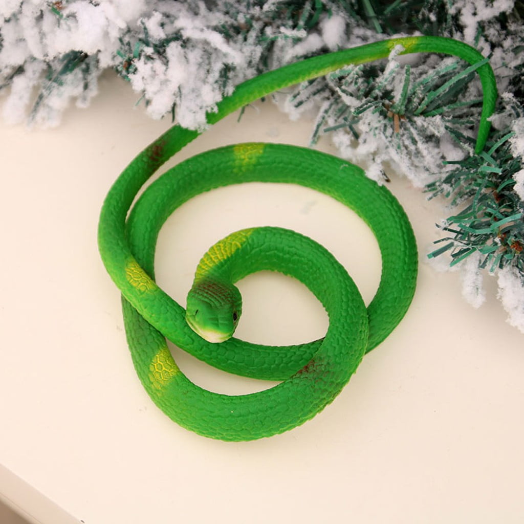 OAVQHLG3B Plastic Snakes Halloween Snakes Realistic Rubber Snake