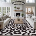 thumbnail image 3 of Large Area Rugs for Living Room Bedroom, Leopard Printed 8'x10' Rug Washable Carpet Runner Indoor Outdoor, Farmhouse Vintage Animals Black Grey Non Slip Floor Mats Rug for Kitchen, Patio, 3 of 8
