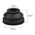 thumbnail image 3 of High Quality Rubber Dust Cover and Ball Joint Boot Set Track Rod End Repair Kit, 3 of 7