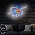 thumbnail image 3 of C-CRAFT Billiard Ball Table and Cue Neon Led Lights 33 inch for Billiard Pool Hall Decor, 3 of 5