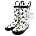 thumbnail image 2 of Hudson Baby Girls Rain Boots, Black Bows, 8 Toddler, 2 of 4