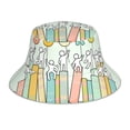 thumbnail image 1 of Fotbe Books Sombrero Tipo Pescador con Estampado – Sombrero de Sol de Algodón de Moda para Playa, Golf, Pesca, 1 of 6