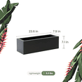 thumbnail image 6 of Ecobo 24" Wide Planter | Eco-Friendly, Durable, Lightweight | Indoor/Outdoor Use, All-Weather, Contemporary Design by Brazilian Artisans - Dark Gray, 6 of 6