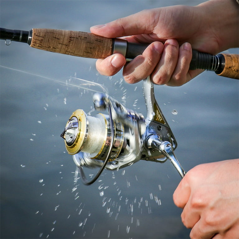 RUNCL Spinning Fishing Reel Merced, Spinning Reel - 10+1 HPCR Ball Bearings,  Multi-Disc Drag System, CNC Line Management, Smooth Operation, Braid-Ready  Spool - Lightweight Fishing Spinning Reel 