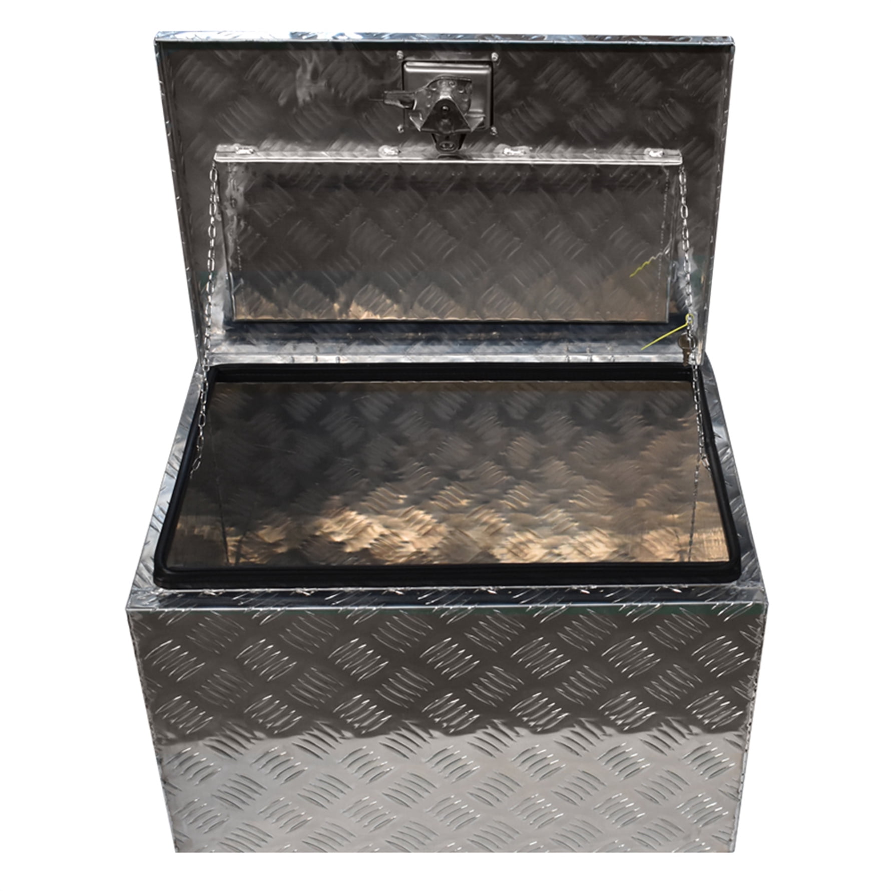 Genrics 24"x 16.9"x 17.9" Silver Aluminum Tool Box for ATV Camper Pickup RV Tool Storage