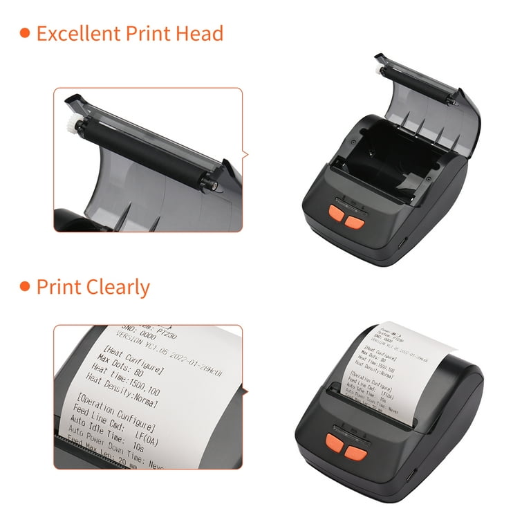 Stampante termica Tickets Bisofice Portale Mini 58mm 1 a 8 USB senza fili  Ricevuta Fattura Ticket POS Stampa