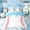 White Blue 01, variant on Feelyou Ice Cream Baseball Twin Bedding for Kids, Candy Sprinkle Dripping Bedding Comforter Set, Polkadot Reversible, 7-Piece