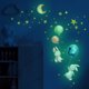 thumbnail image 1 of Calcomanías de pared de animales voladores con globos, encantadoras pegatinas de pared de conejito, el conejito brillante, decoración de dibujos animados extraíble para despegar y pegar para, 1 of 7