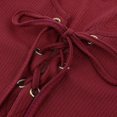 thumbnail image 3 of do de tubo de cóctel de fiesta ceñido al cuerpo con cordones de manga larga para mujer SG Sunnimix  Vestido ajustado de mujer, 3 of 8