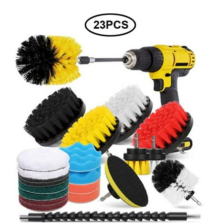 

Detailing Brush Set Car Cleaning Brush Power Scrubber Drill Brush Car Leather Air Vent Rim Cleaning Dust Dust Cleaning Tool