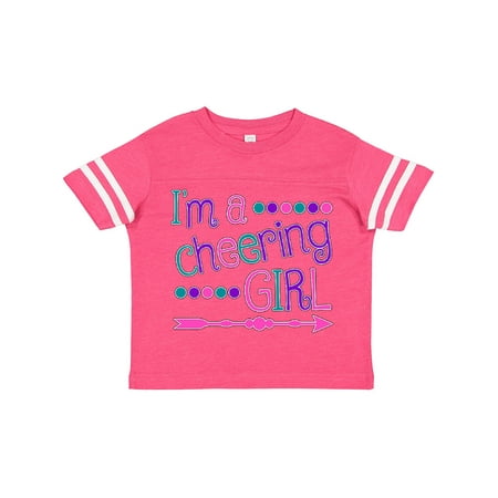 

Inktastic I m a Cheering Girl- Cheerleader with Arrow Gift Toddler Boy or Toddler Girl T-Shirt
