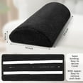thumbnail image 2 of Recliner Foot Pillow Cushion High Resilience Sherpa Memory Foam Bolster Sleeping Rest Multipurpose Half Roll Leg Pillow Suitable for Bed Chair Sofa Headrest Back Lumbar Leg Support, 2 of 7